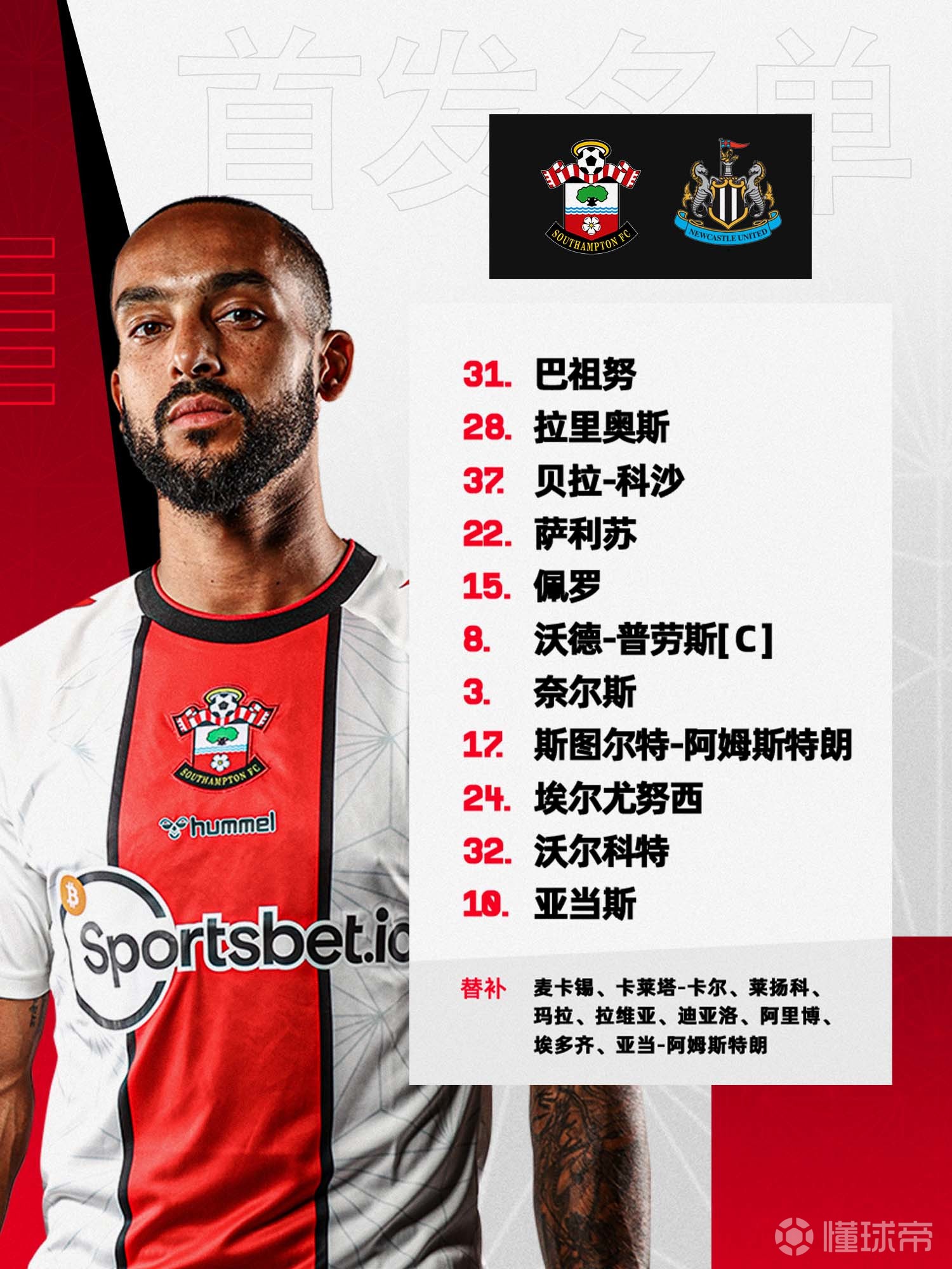 包含南安普顿客场逼平纽卡斯尔联,延续不败记录的词条 包含南安普顿客场逼平纽卡斯尔联,延续不败记录的词条