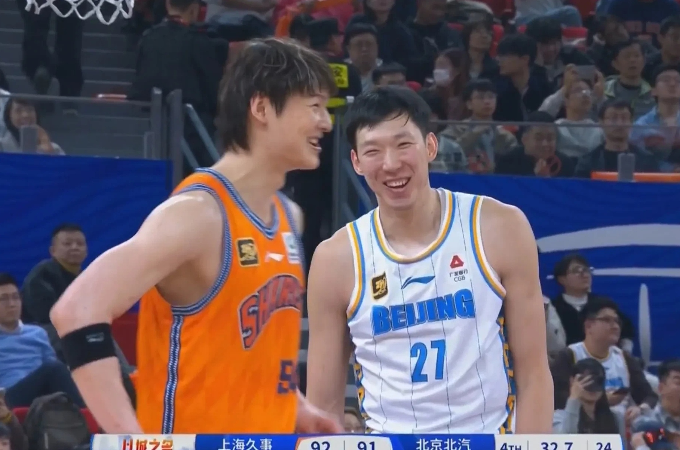 北京队逆转湖人,王哲林点燃赛场 北京队逆转湖人,王哲林点燃赛场